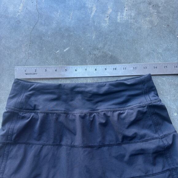 Lululemon Pace Rival Skirt (Tall) 4-way Stretch 15" Women's 4 Black Run Skort - Picture 7 of 9